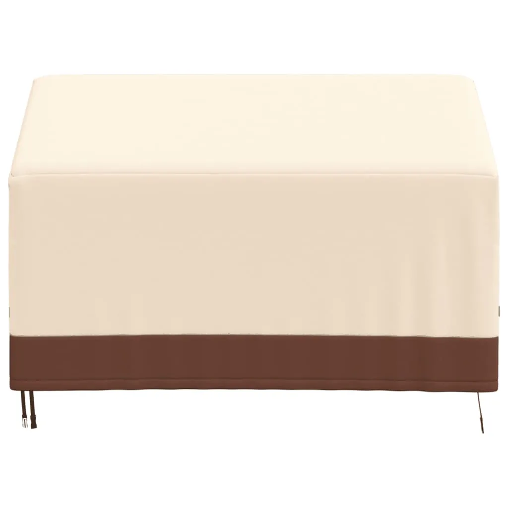 2-Seater Bench Covers 2 pcs 132x71x56/81 cm 600D Oxford Fabric