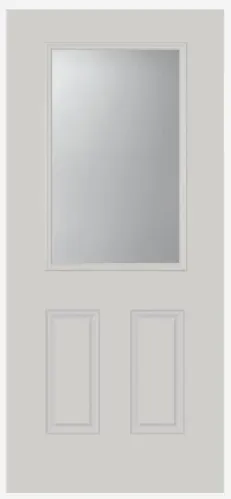 22-in x 36-in Clear Front Half Door Glass Inserts With Frame 1 - Lite ("For Sale In Store Only")