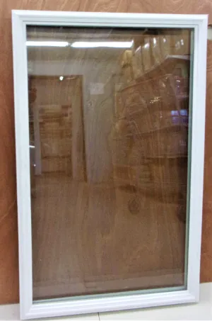 22-in x 36-in Clear Front Half Door Glass Inserts With Frame 1 - Lite ("For Sale In Store Only")