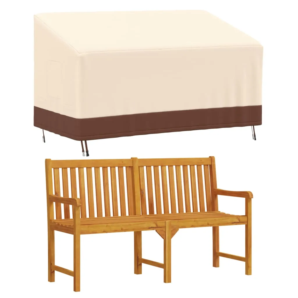 3-Seater Bench Covers 2 pcs 159x84x56/81 cm 600D Oxford Fabric