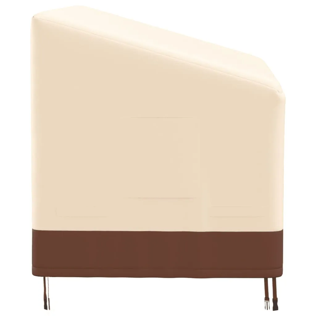 3-Seater Bench Covers 2 pcs 159x84x56/81 cm 600D Oxford Fabric