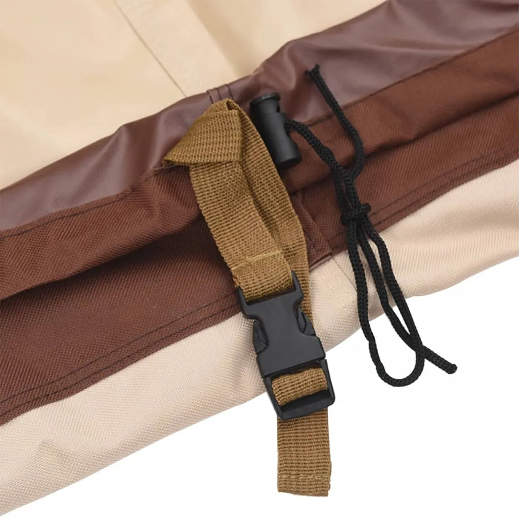 3-Seater Bench Covers 2 pcs 159x84x56/81 cm 600D Oxford Fabric