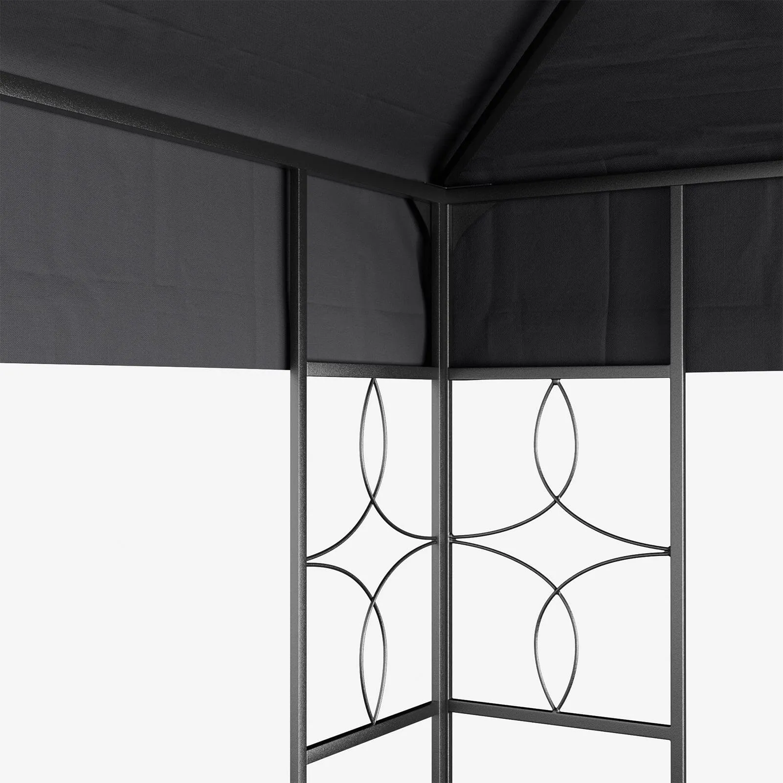 3x3m Steel Outdoor Pergola with Minimalist Design