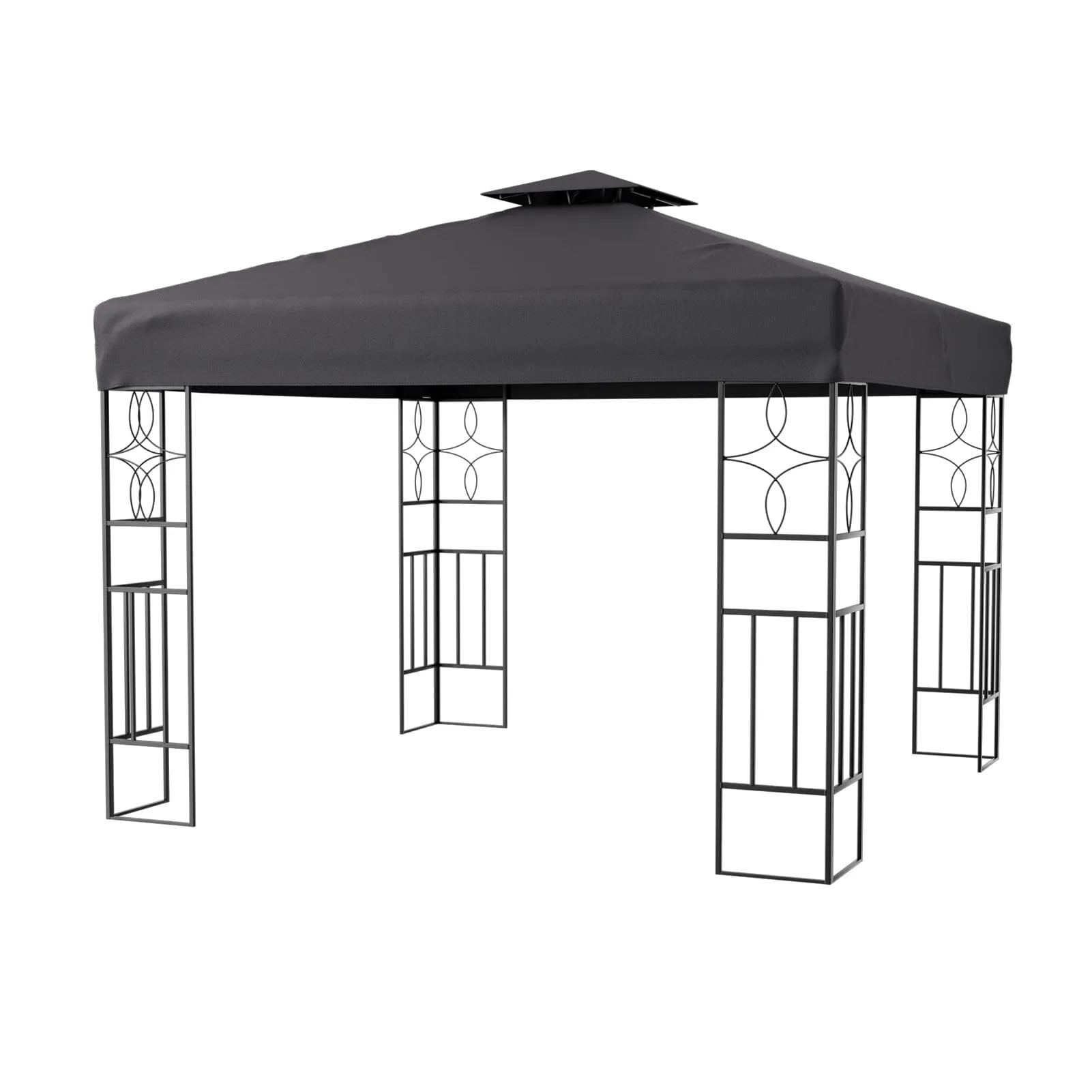 3x3m Steel Outdoor Pergola with Minimalist Design