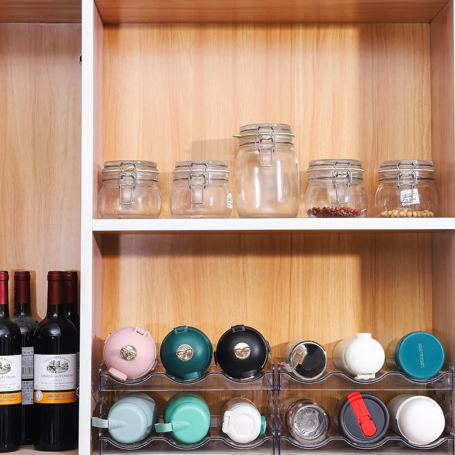 4 Tier 12 Containers Tumbler Water Bottle  Organizer