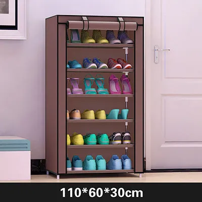 Actionclub Thick Non-woven Dustproof Seven Layers Shoe Cabinet Creative DIY Combination Cabinet Storage Shoe Rack Shoe Shelf