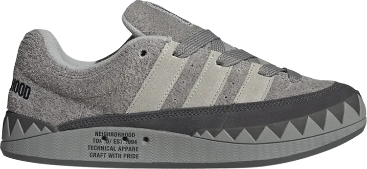 Adidas Neighborhood x Adimatic 'Grey' sneakers, gray