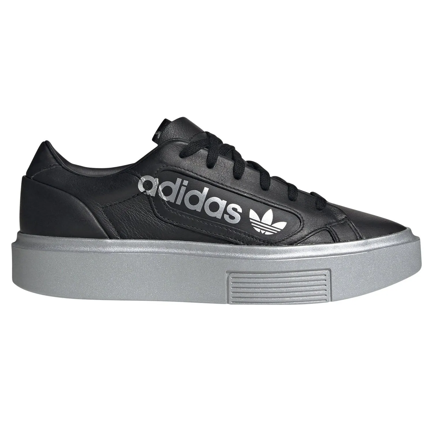 adidas Originals Womens Sleek Super Shoes - Black/Silver
