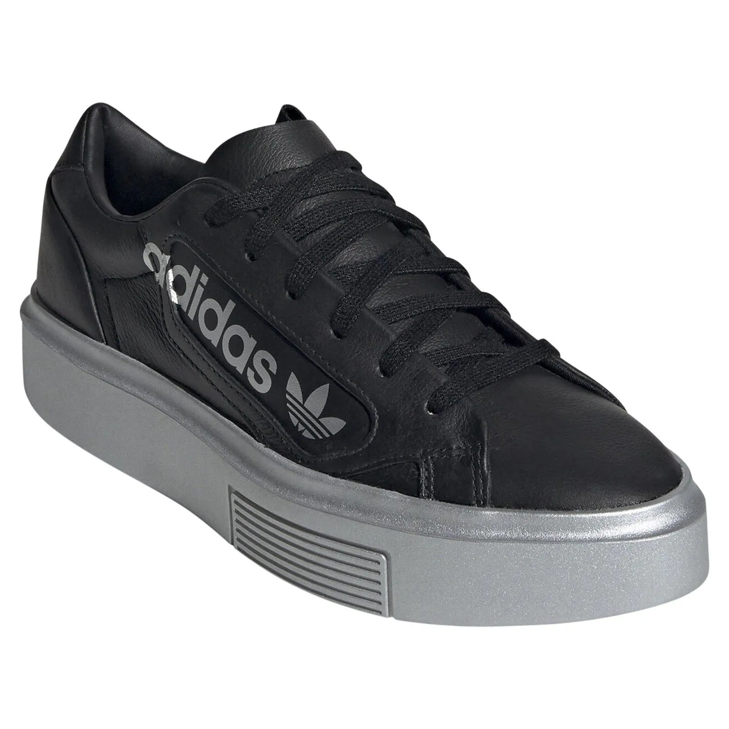 adidas Originals Womens Sleek Super Shoes - Black/Silver