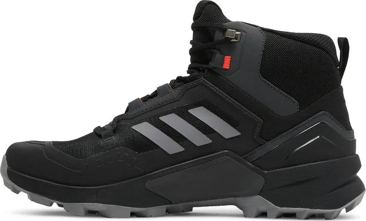 Adidas Terrex Swift R3 Mid GORE-TEX 'Black Grey' Sneakers, Black