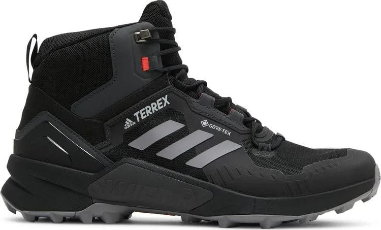 Adidas Terrex Swift R3 Mid GORE-TEX 'Black Grey' Sneakers, Black