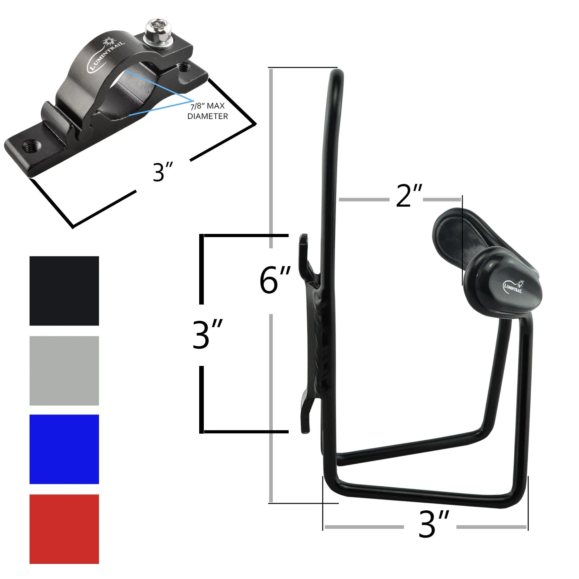 Adjustable Bicycle Water Bottle Cage with Handlebar Mount Bracket