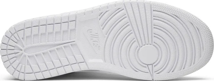 Air Jordan 1 Retro Mid White Pure Platinum sneakers, white