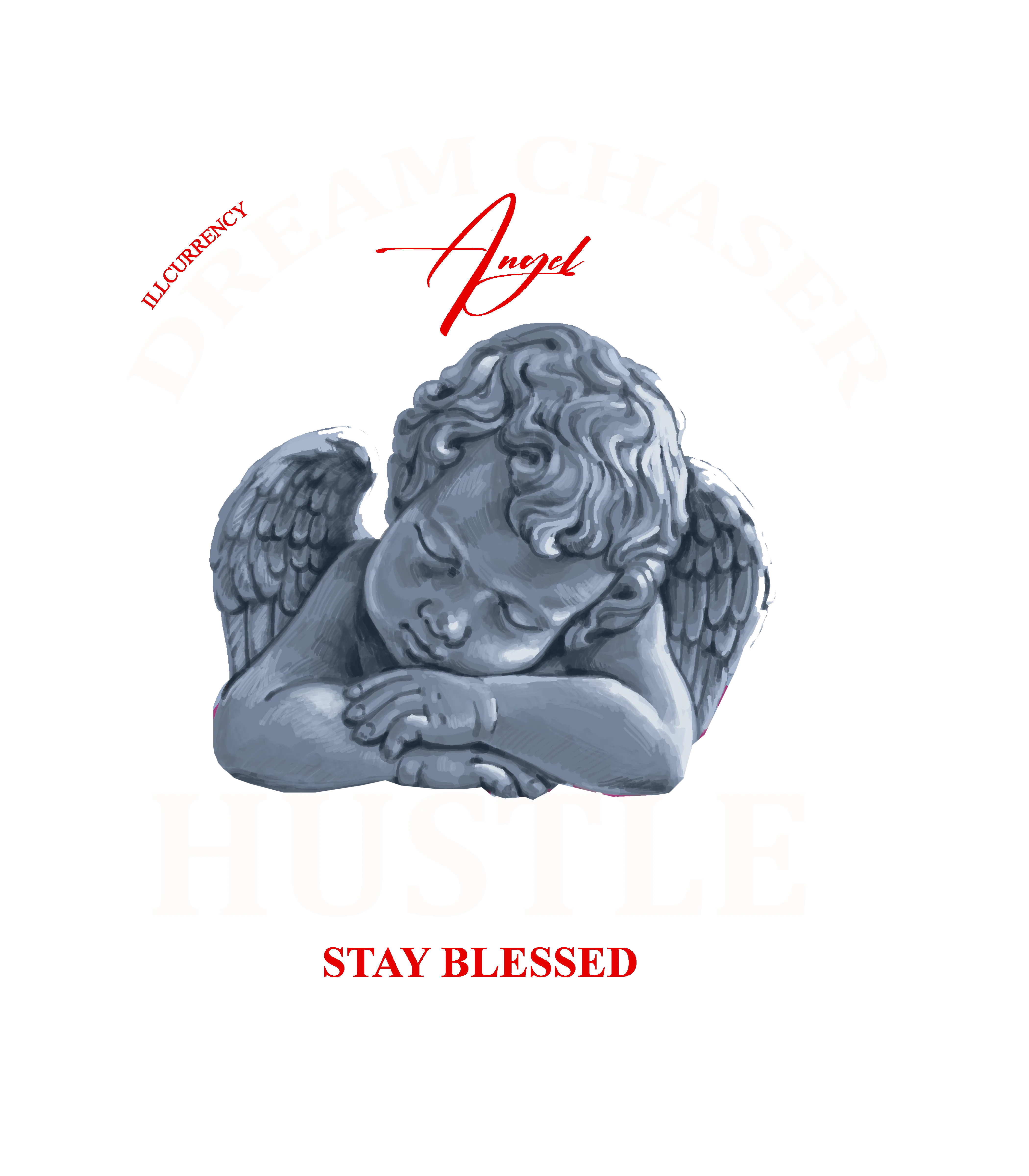 Air Jordan 11 Bred Velvet Black T-Shirt (Dream Chaser Angel)| illcurrency