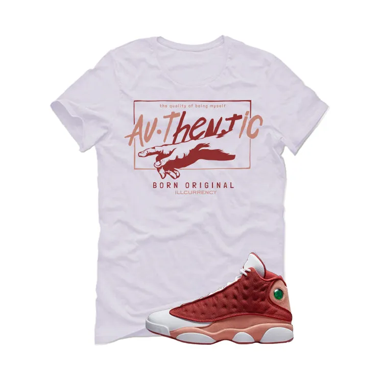 Air Jordan 13 Dune Red White T-Shirt (Authentic)| illcurrency