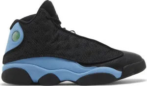 Air Jordan 13 Retro Black University Blue Sneakers, black