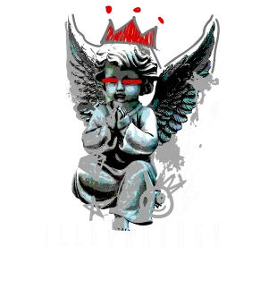 Air Jordan 3 Black Cement Black T-Shirt (Graffiti Angel)| illcurrency