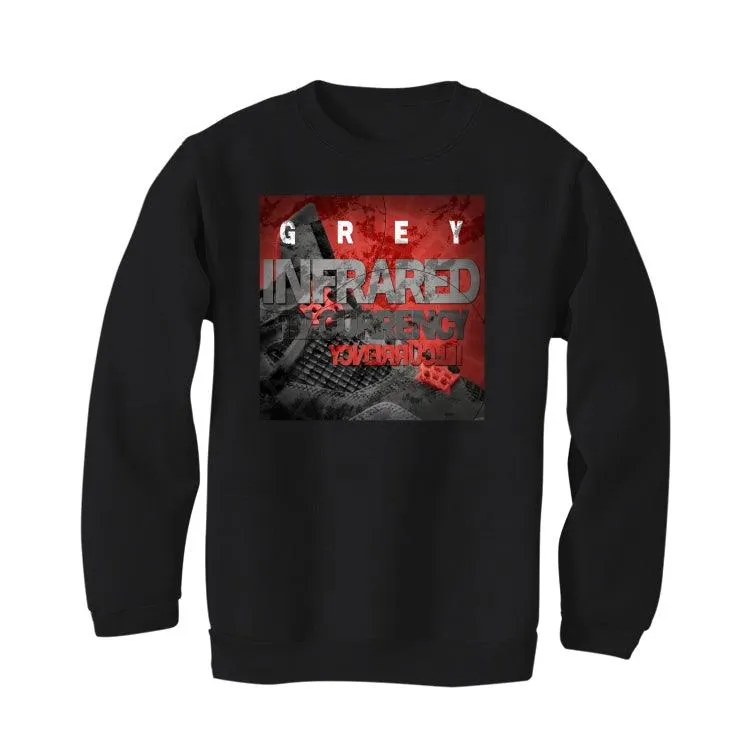 Air Jordan 4 “Infrared” Black T-Shirt (GREY INFRARED)