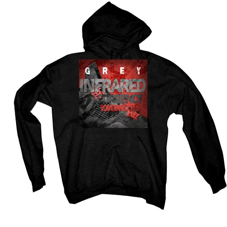 Air Jordan 4 “Infrared” Black T-Shirt (GREY INFRARED)