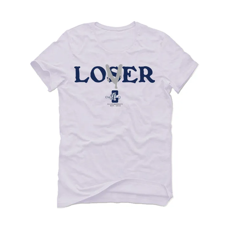 Air Jordan 6 “Midnight Navy” | illCurrency White T-Shirt (Loser)