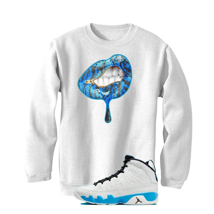 Air Jordan 9 “Powder Blue” | illcurrency White T-Shirt (LIPS UNSEALED)