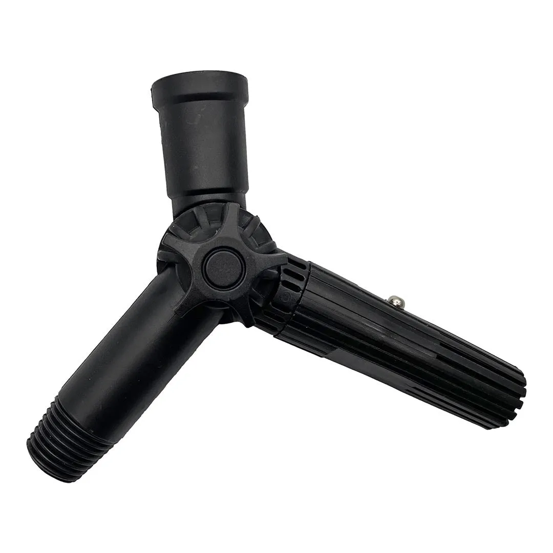 AquaSpray Superlite Double Gooseneck for Water Fed Pole Window & Solar Cleaning by EquipMaxx