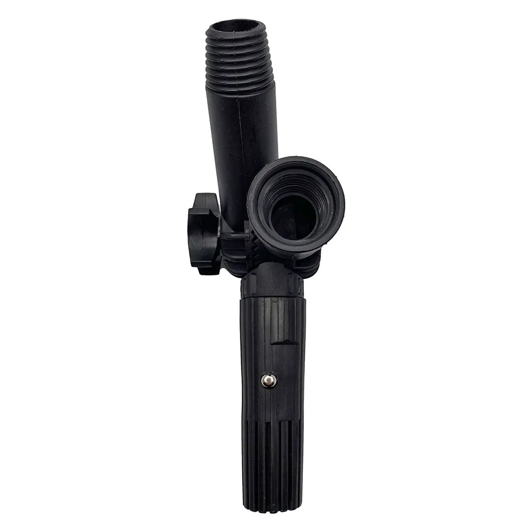 AquaSpray Superlite Double Gooseneck for Water Fed Pole Window & Solar Cleaning by EquipMaxx