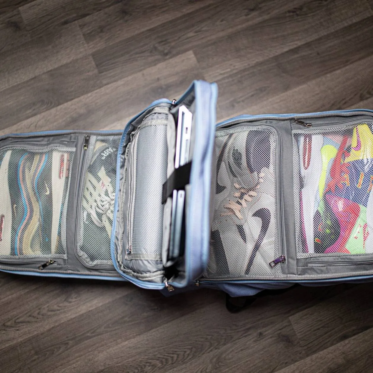 Baby Blue Leather Luxury Carry-On (BLACK FRIDAY SALE)