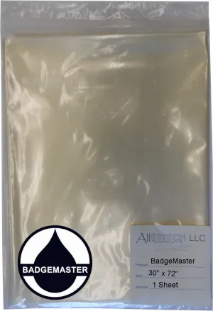 Badgemaster BM | Badgemaster | Water Soluble | Cut Away | Clear | 80 micron