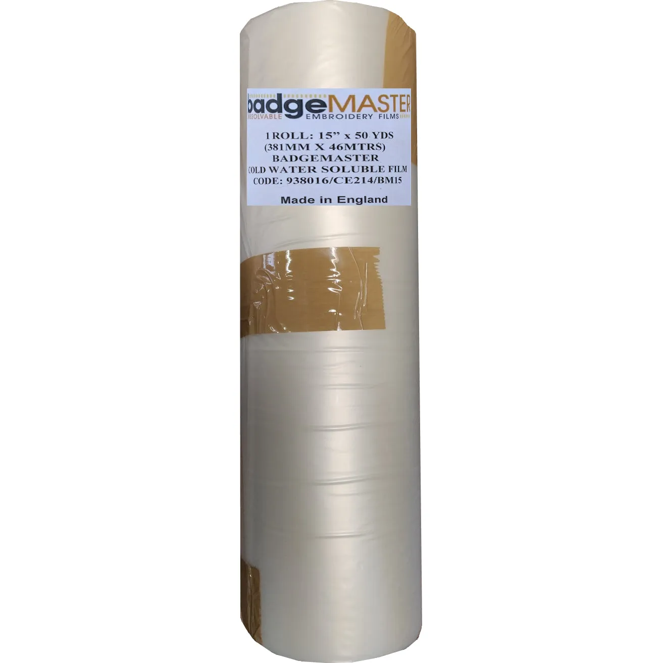 Badgemaster BM | Badgemaster | Water Soluble | Cut Away | Clear | 80 micron