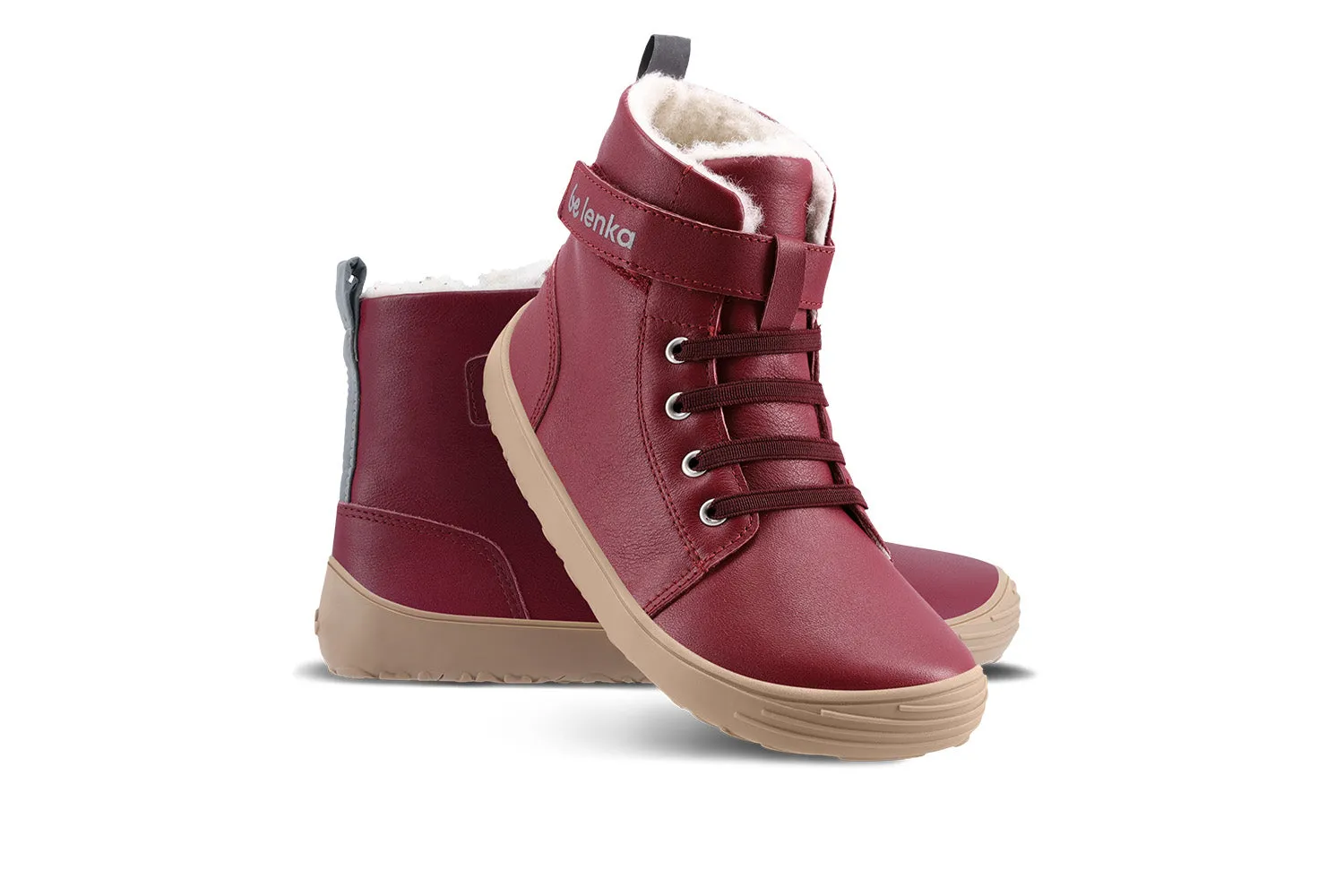 Barefoot Be Lenka Winter Kids - Dark Cherry Red