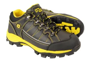 BAZALT-MPM9120-Men’s Black & Yellow Water & Frost Proof Leather Shoe
