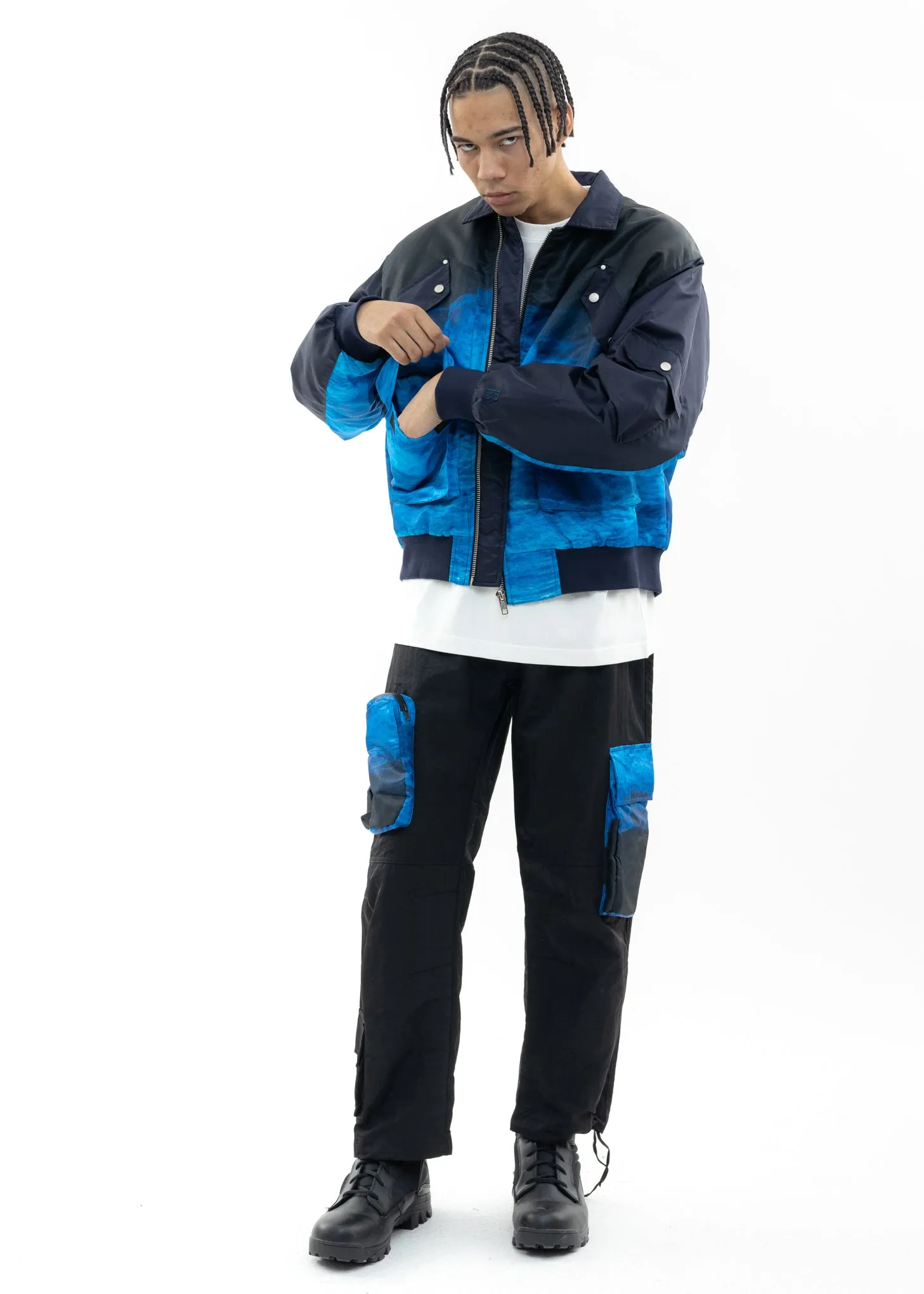 Black Water Printed Jacket