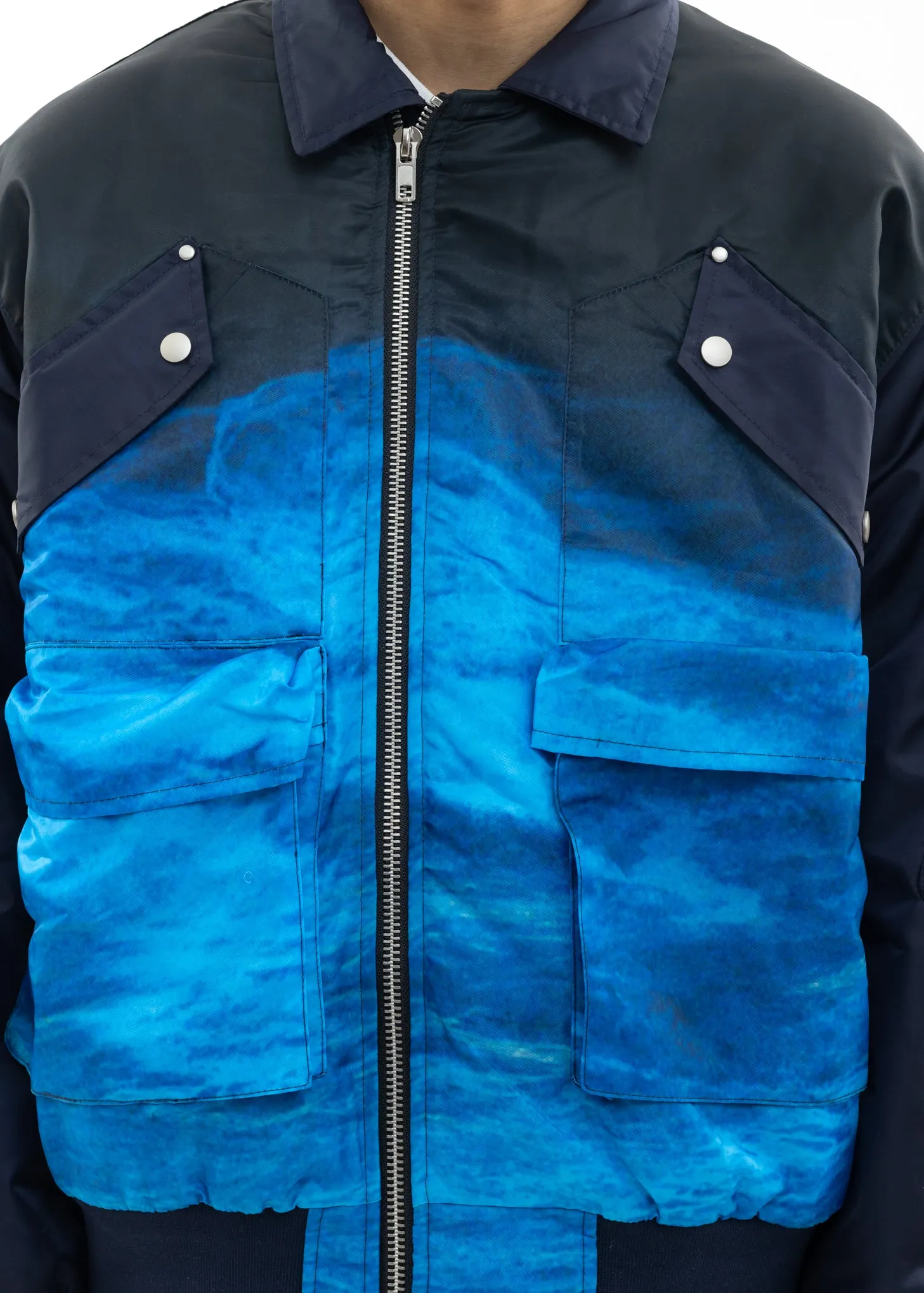 Black Water Printed Jacket