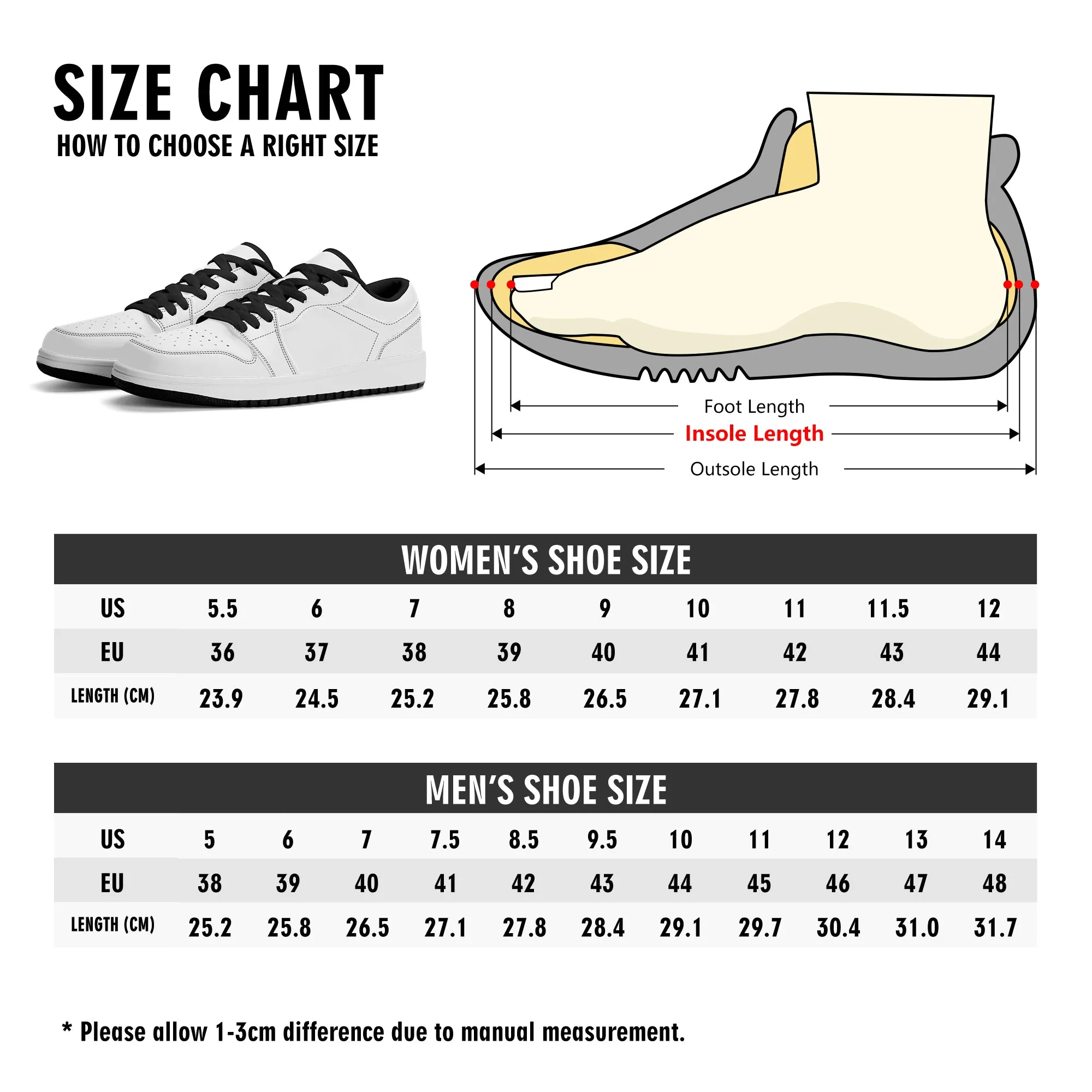 Blk Insct Famili IU Mens Premium Low Top Sneakers