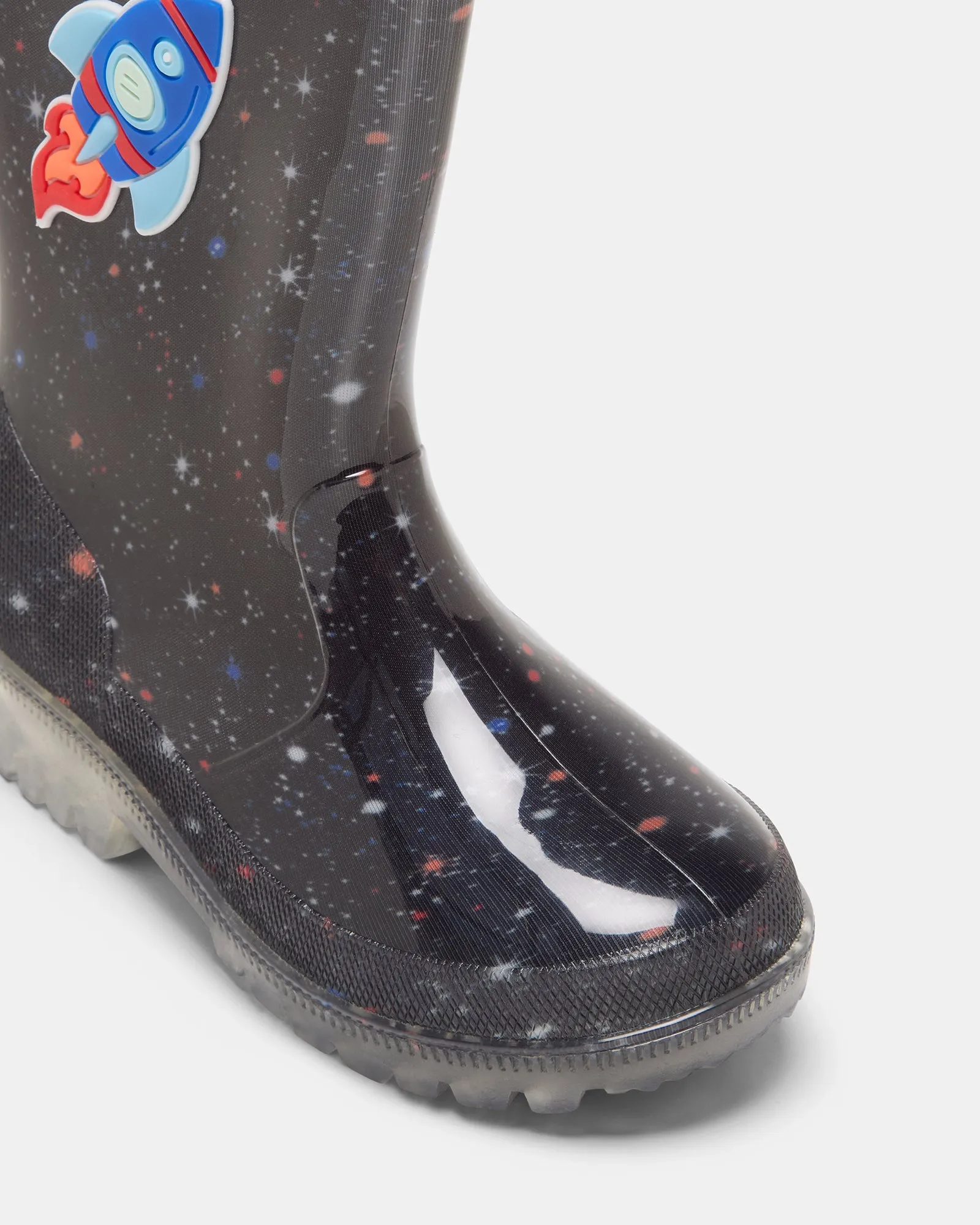 Charlie Galaxy Gumboot Black Multi
