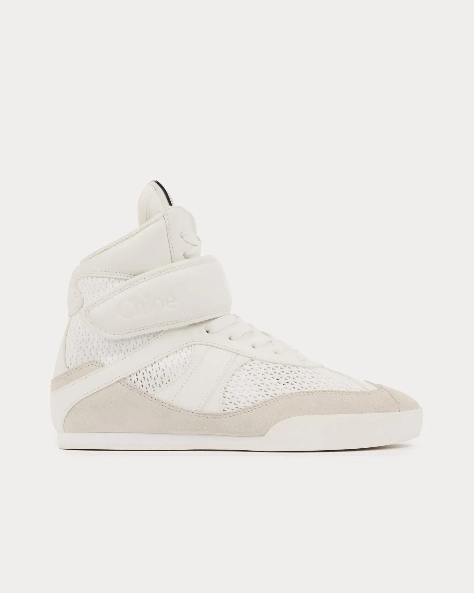 Chloé Kick Cloudy Cream High Top Sneakers