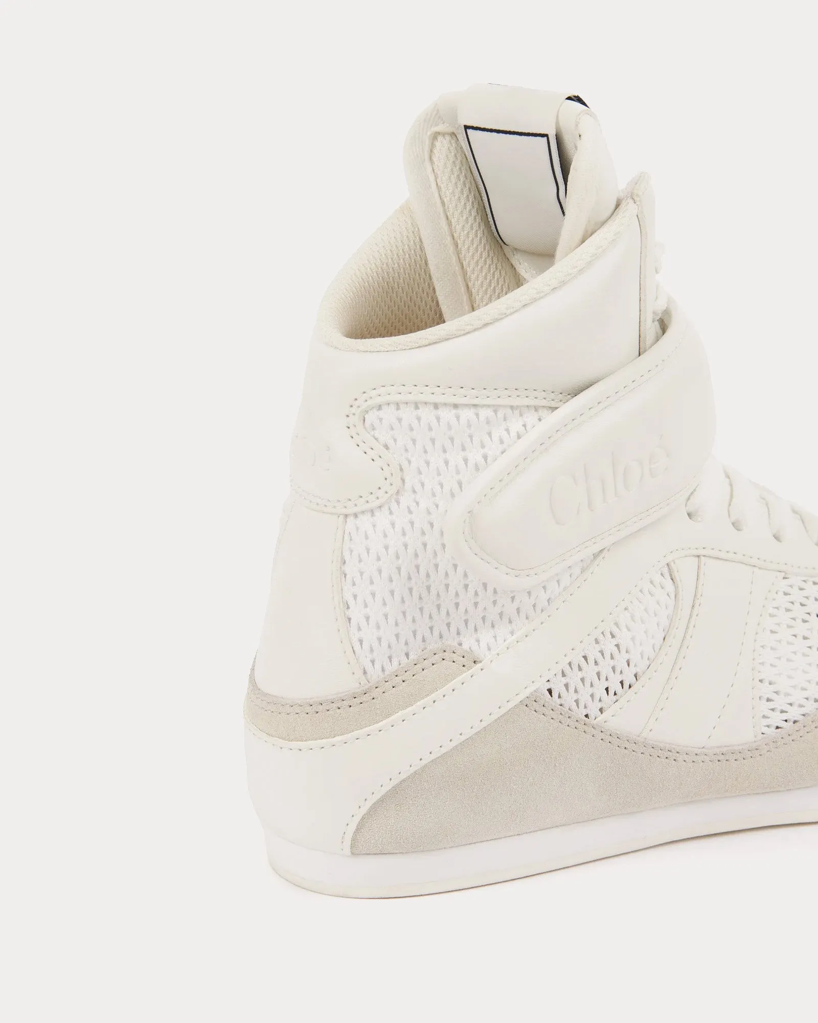 Chloé Kick Cloudy Cream High Top Sneakers