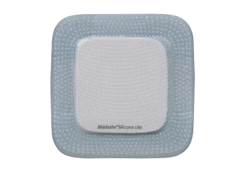 Coloplast 33444 Biatain Lite Silicone Foam Dressing, Size 3" x 3" (8cm x 8cm)