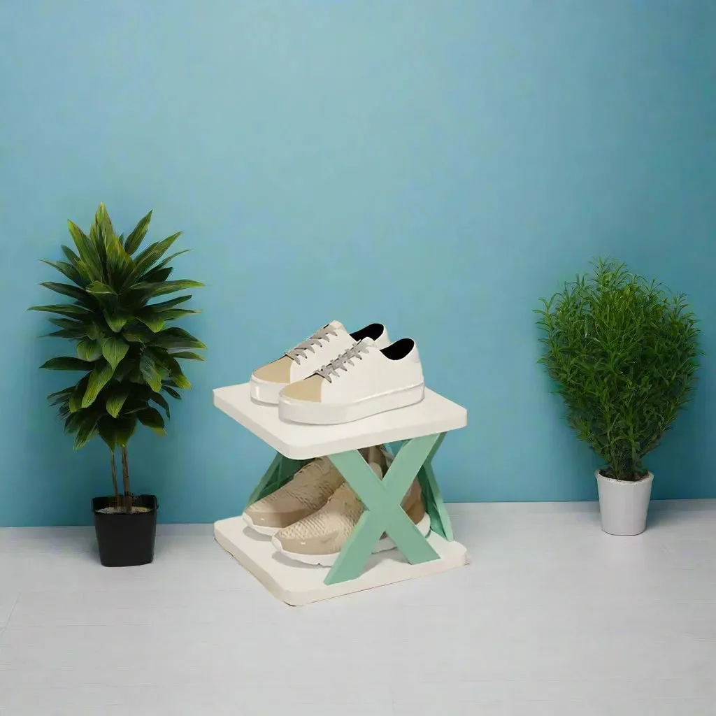Compact Corner Shelving Shoe Organizer