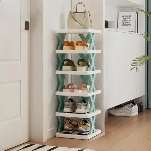 Compact Corner Shelving Shoe Organizer