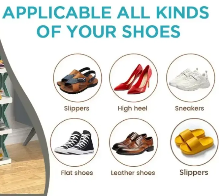 Compact Corner Shelving Shoe Organizer
