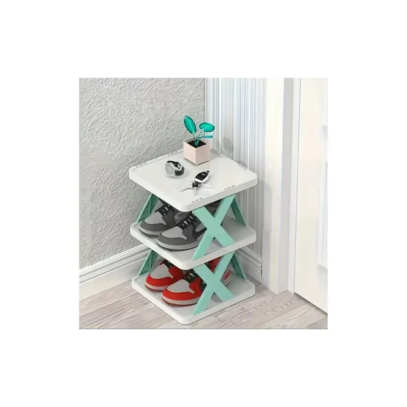 Compact Corner Shelving Shoe Organizer