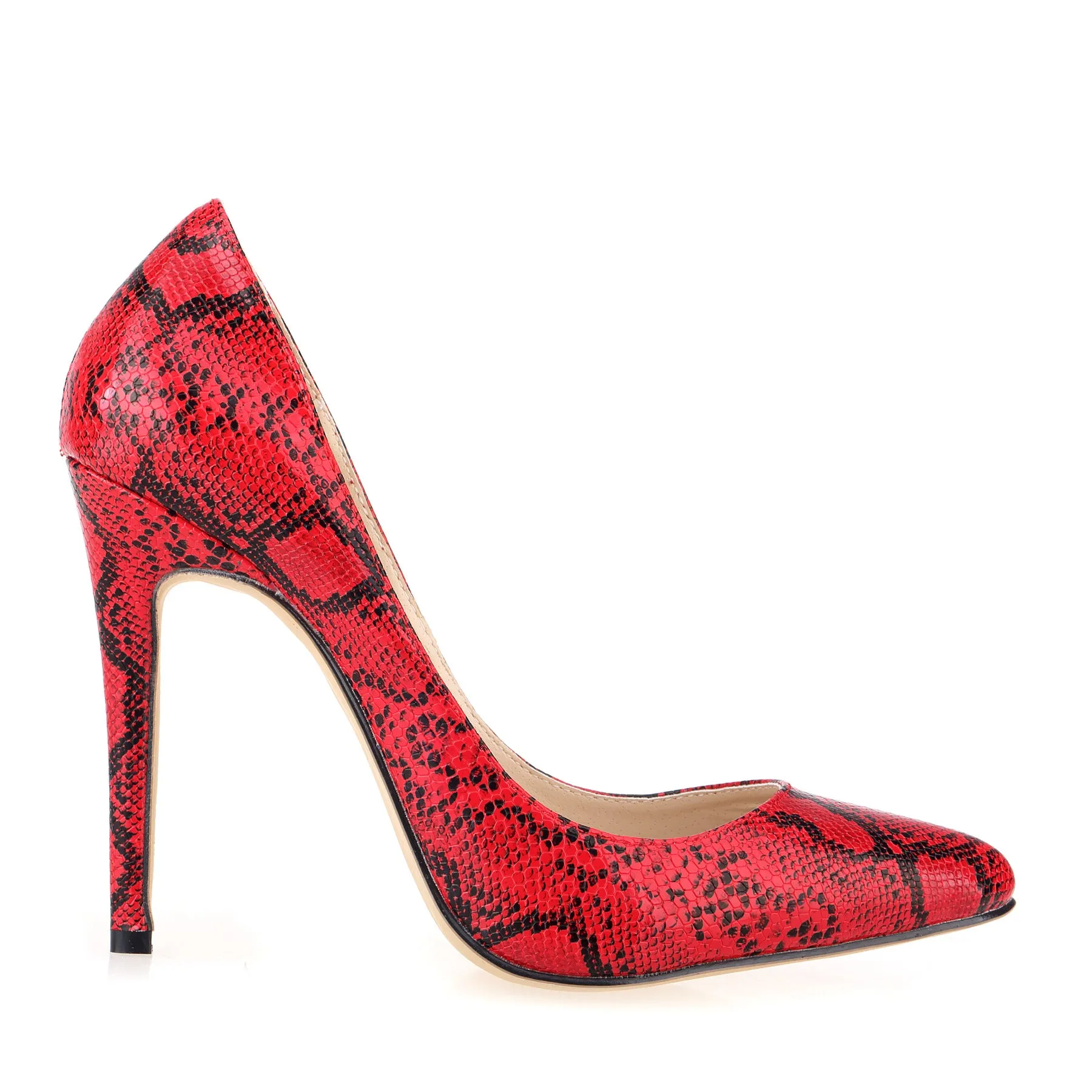 Elegant High-Heeled Western Texture Women's Single Shoes-1