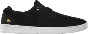 Emerica Mens Romero Skater Black White Gold Shoes