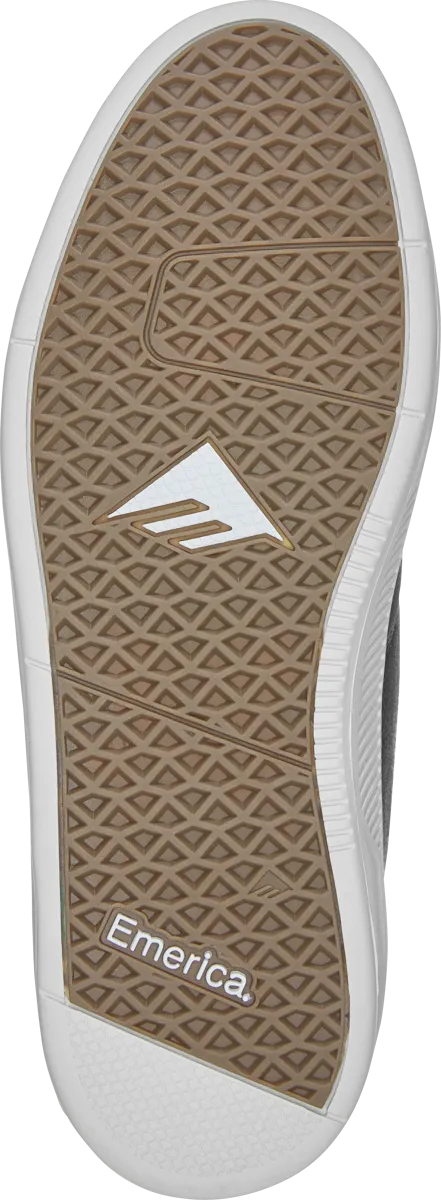 Emerica Mens Romero Skater Black White Gold Shoes