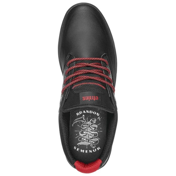 ETNIES SEMENUK PRO FLAT MTB SHOES [BLACK/RED]