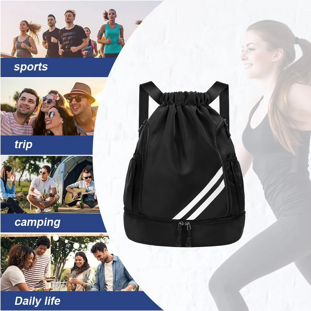 Fashion sports backpacks, gym bag, large capacity drawstring sports bag