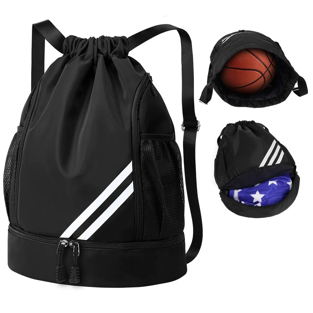 Fashion sports backpacks, gym bag, large capacity drawstring sports bag