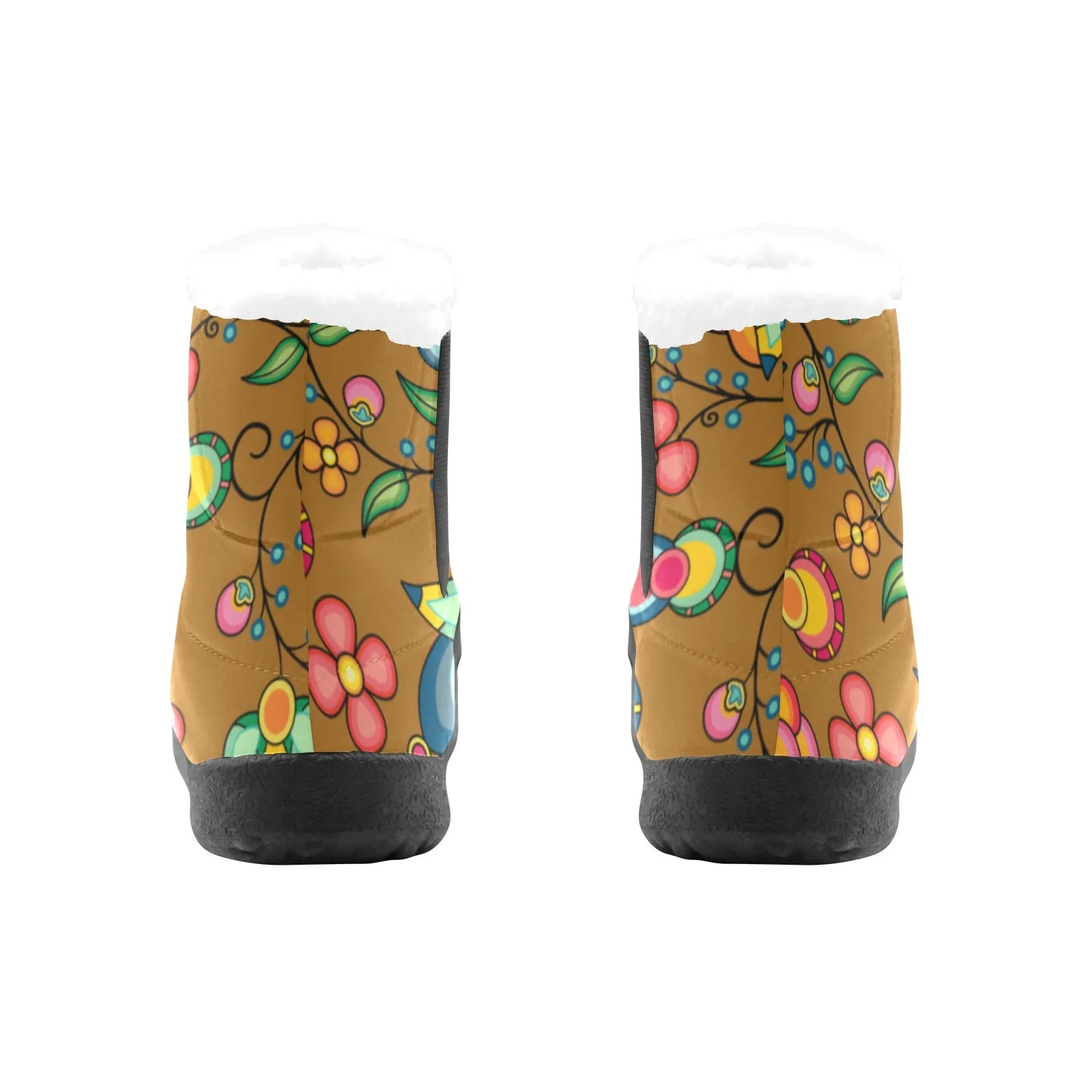 Floral Bounty Fall Leaves Men's Padded Winter Boot